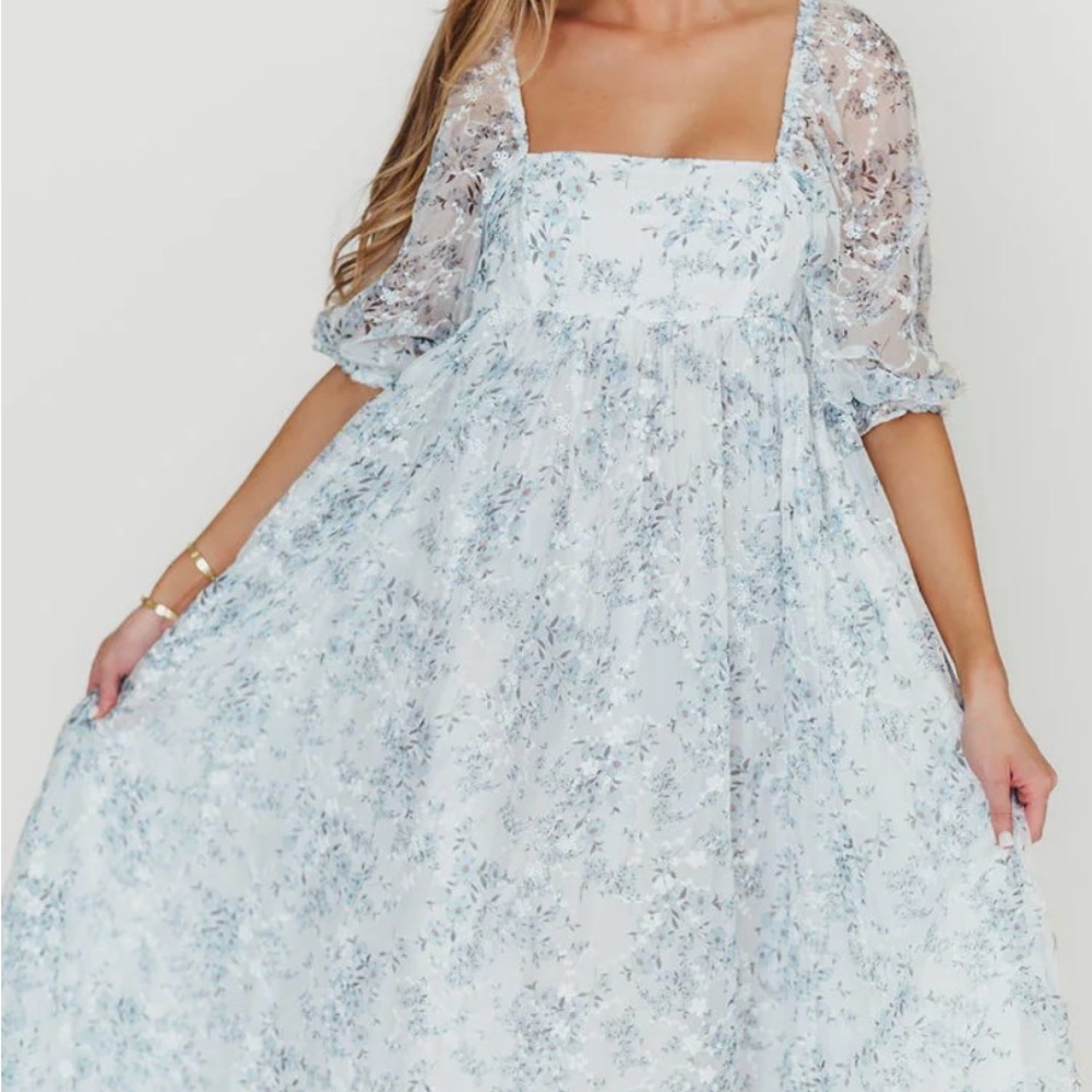 Floral Puff Sleeve Dress